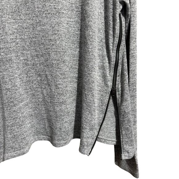 Rag & Bone / JEAN Gray Camden Cowl Neck Zip Pullover Women's Medium - Picture 4 of 7